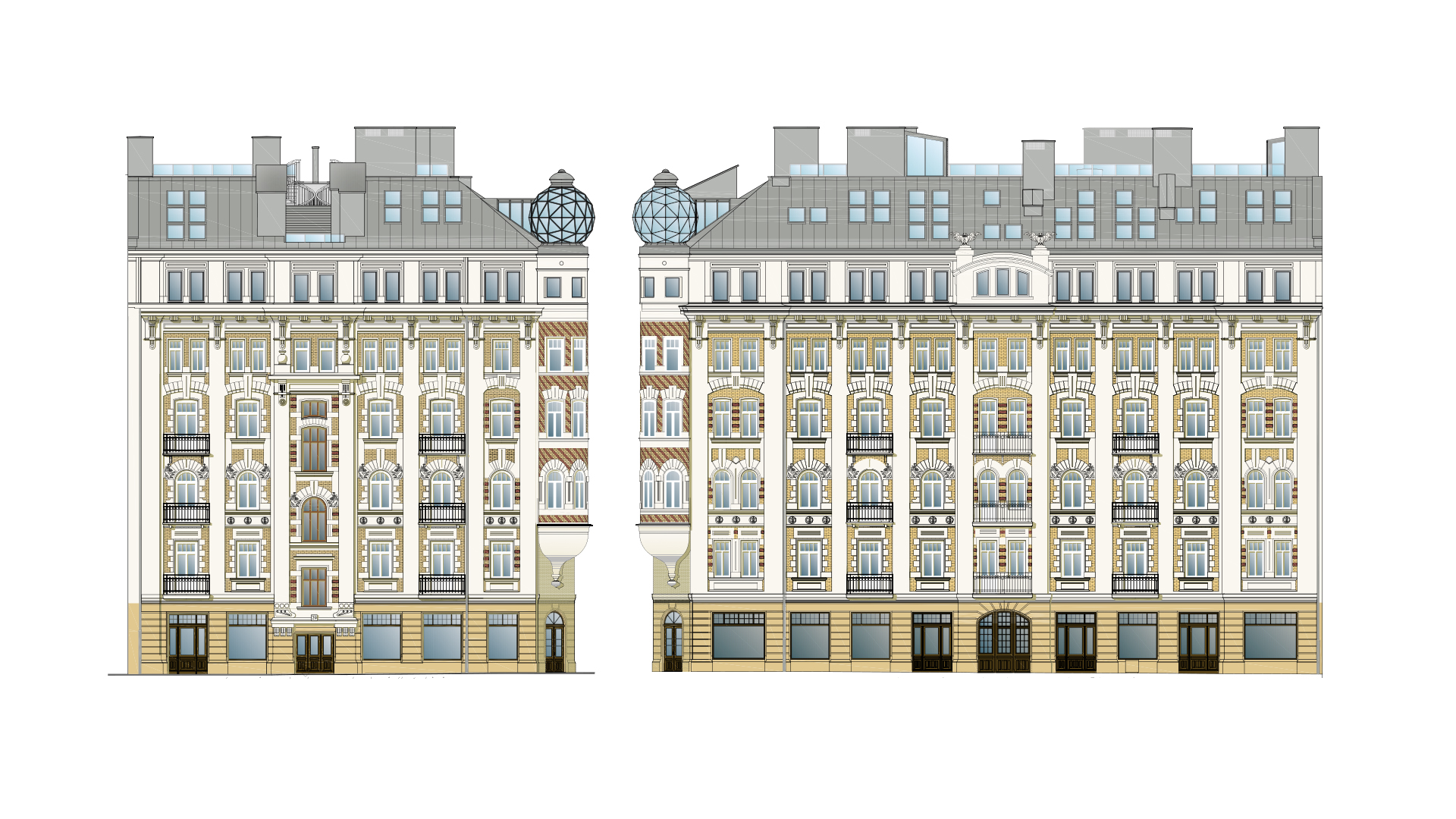 Kamienica Okrzei 26 przebudowa nadbudowa remont konserwacja dom pod sowami architektura wnętrza